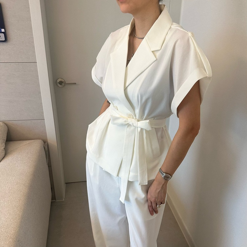 SOUIT韓國代購女裝新款熱賣職業人氣26春夏休閑夾克含腰帶SOUIT by mabel-L夾克