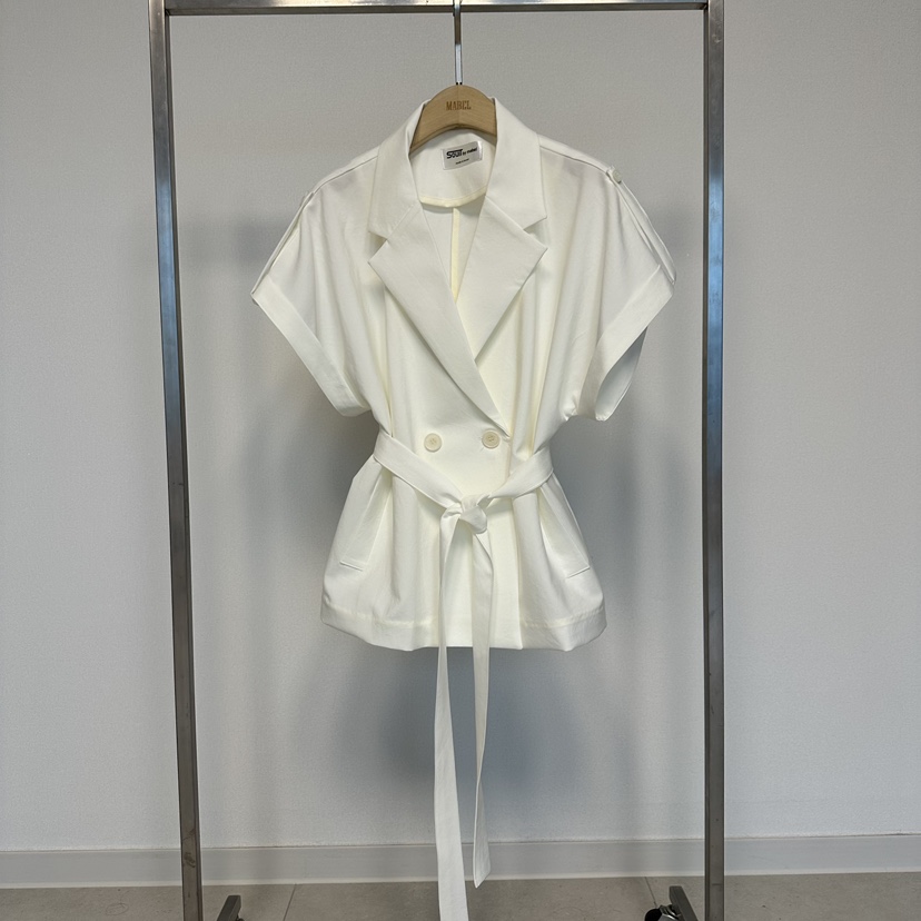 SOUIT韓國代購女裝新款熱賣職業人氣26春夏休閑夾克含腰帶SOUIT by mabel-L夾克圖色1