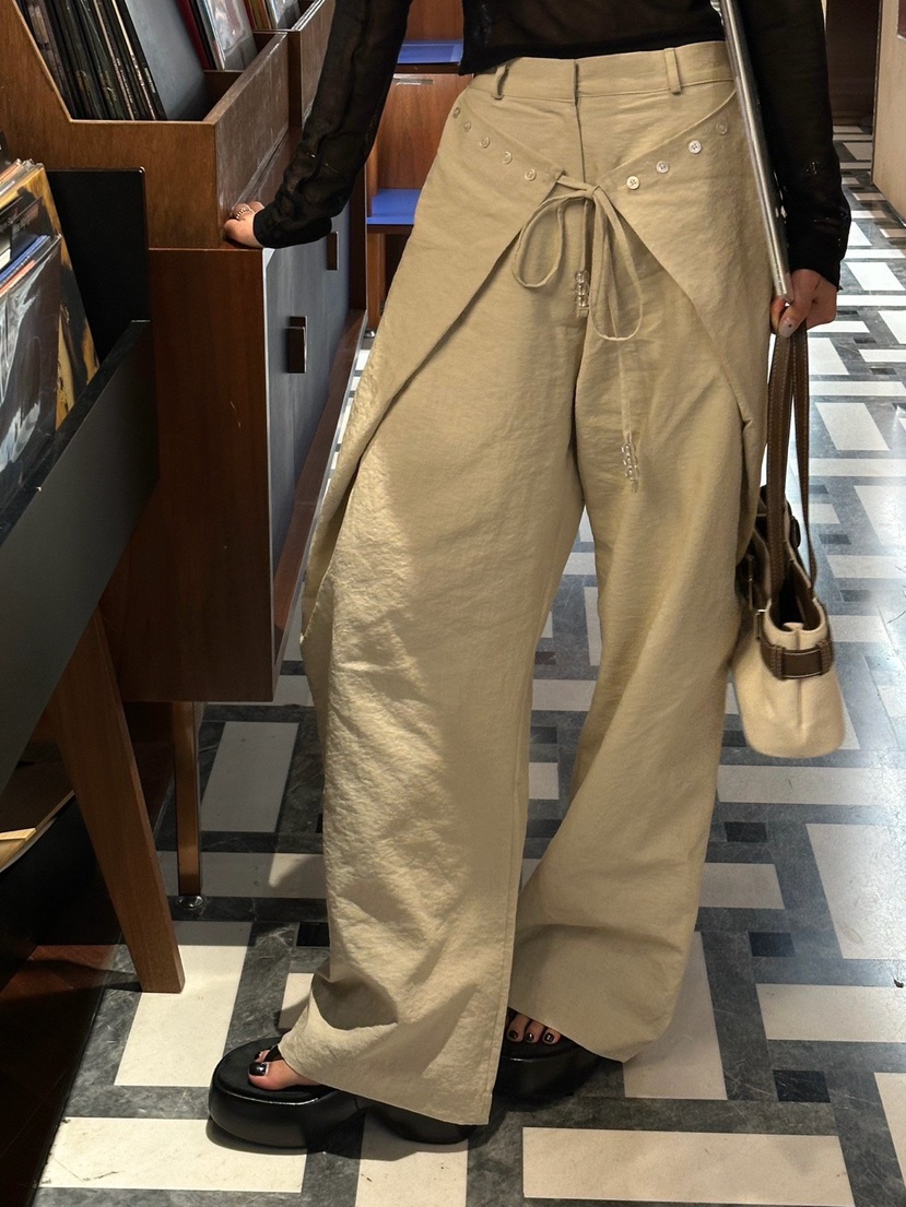 ZEROZERO韓國東大門代購女裝新品時尚休閑26春夏休閑褲闊腿褲ZEROZERO休閑褲