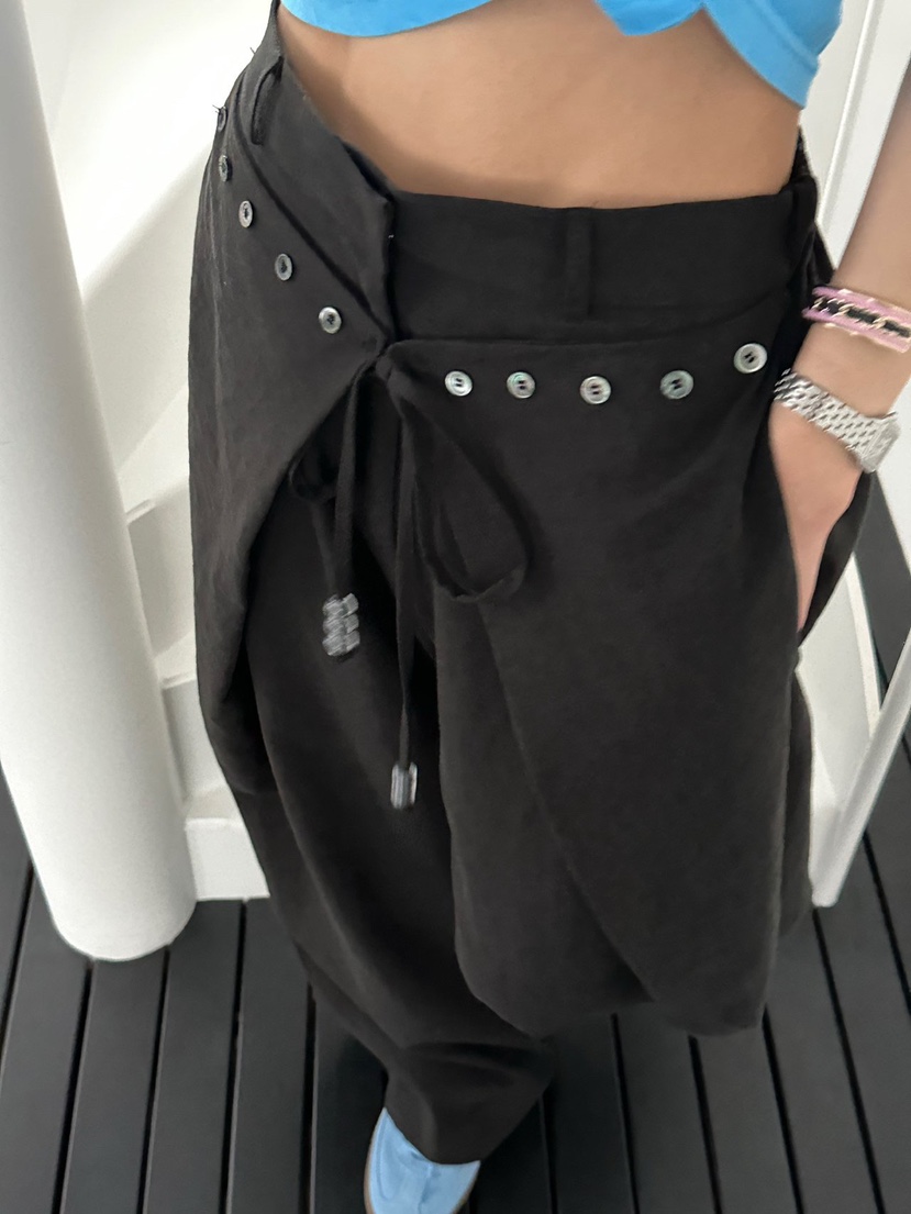 ZEROZERO韓國東大門代購女裝新品時尚休閑26春夏休閑褲闊腿褲ZEROZERO休閑褲