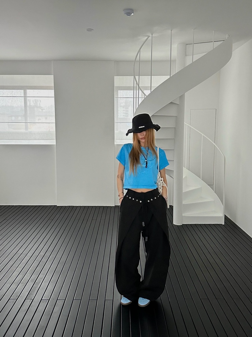 ZEROZERO韓國東大門代購女裝新品時尚休閑26春夏休閑褲闊腿褲ZEROZERO休閑褲