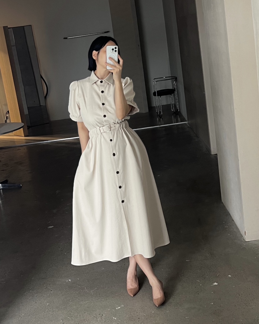 VERNI韓國東大門直郵女裝新品休閑推薦職業人氣時尚連衣裙VERNI連衣裙