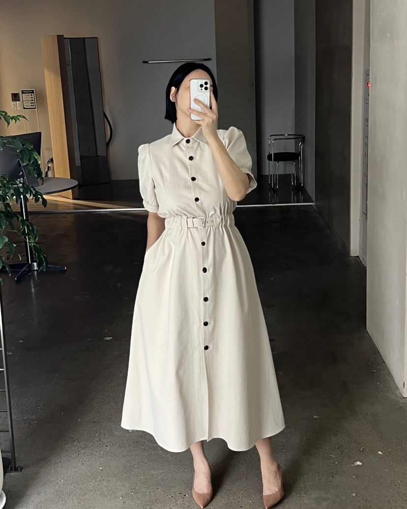 VERNI韓國東大門直郵女裝新品休閑推薦職業人氣時尚連衣裙VERNI連衣裙