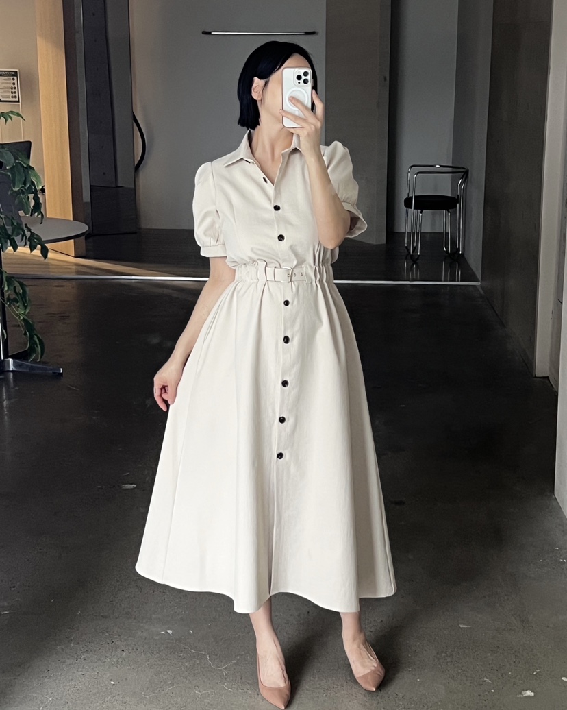 VERNI韓國東大門直郵女裝新品休閑推薦職業人氣時尚連衣裙VERNI連衣裙