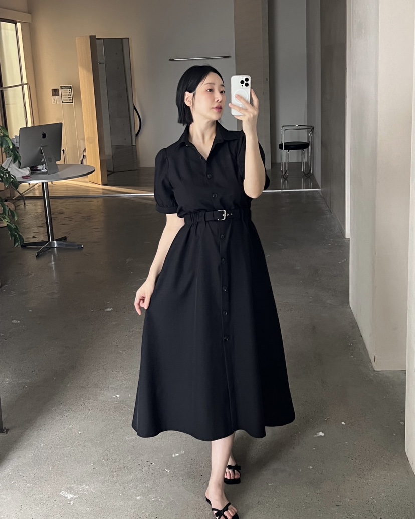 VERNI韓國東大門直郵女裝新品休閑推薦職業人氣時尚連衣裙VERNI連衣裙