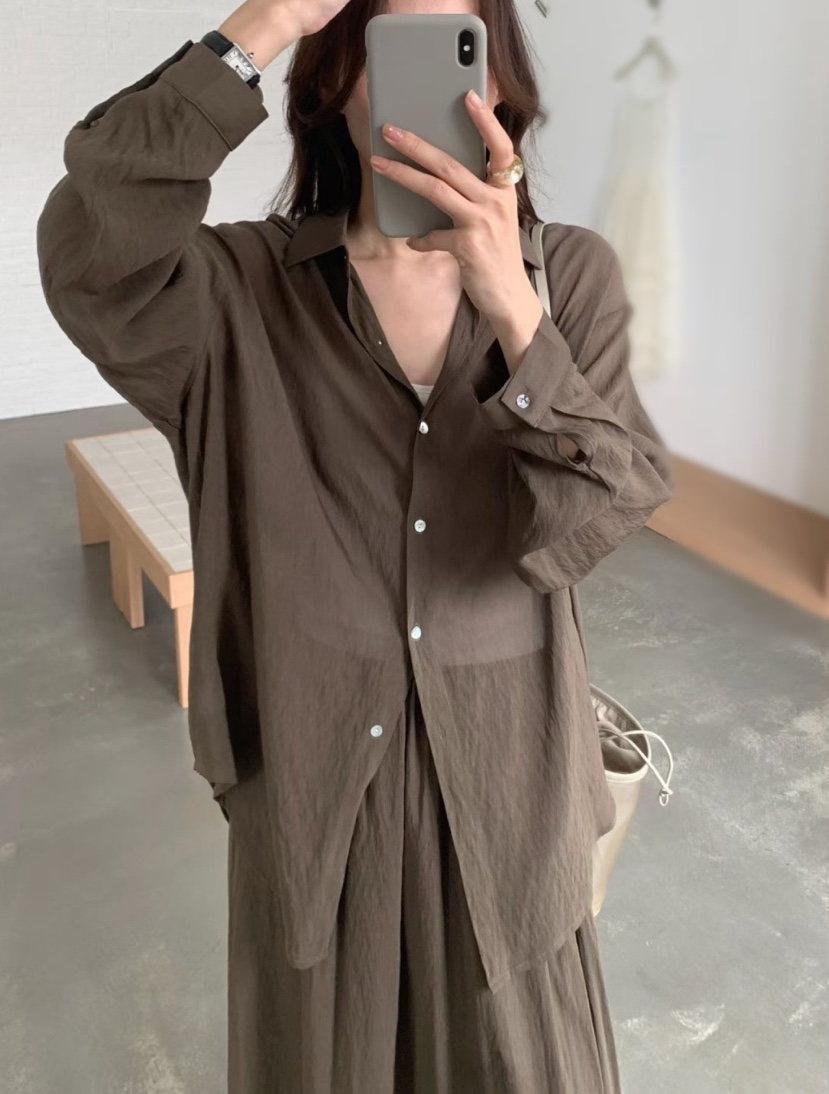 OLA韓國東大門直郵女裝新款熱賣推薦休閑職業26春夏襯衫蕾絲衫mellor/OLA襯衫/蕾絲衫