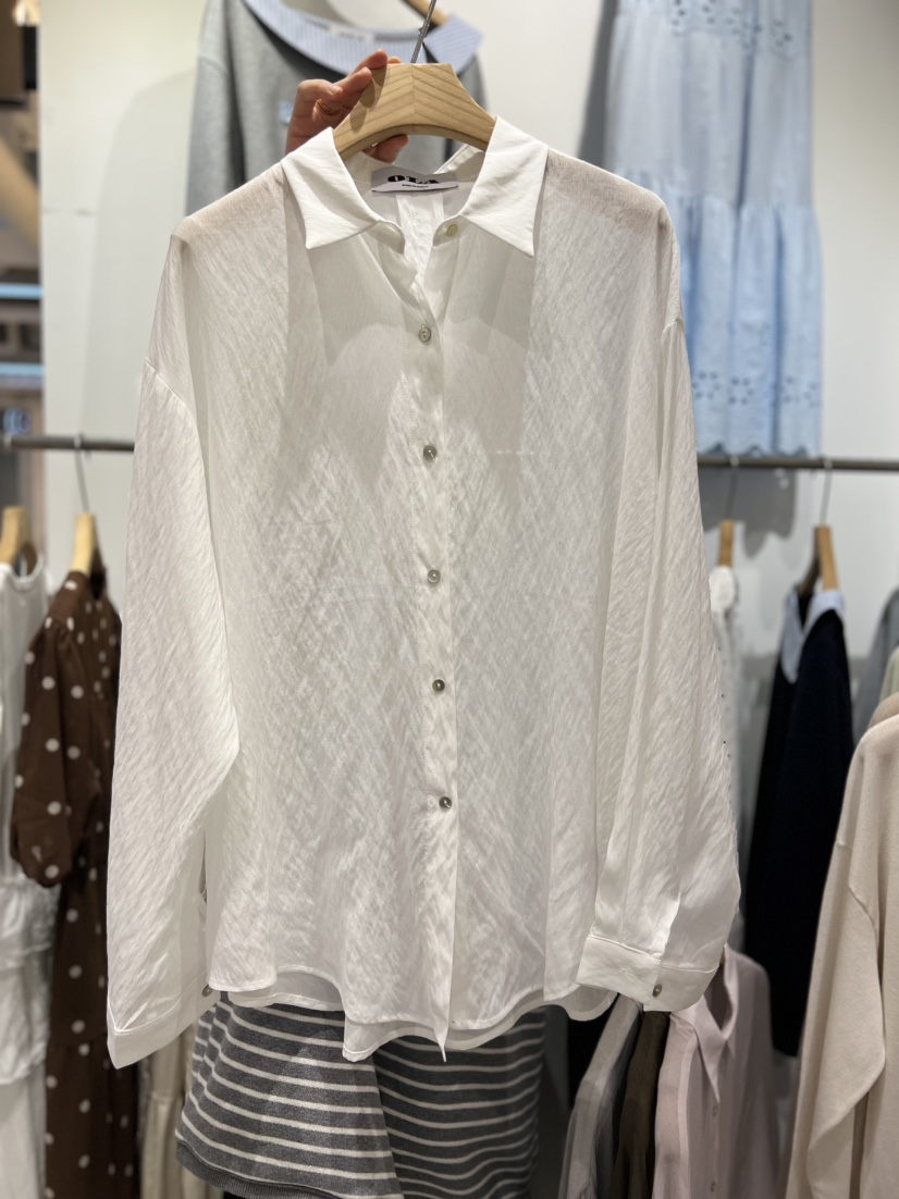 OLA韓國東大門直郵女裝新款熱賣推薦休閑職業26春夏襯衫蕾絲衫mellor/OLA襯衫/蕾絲衫圖色1