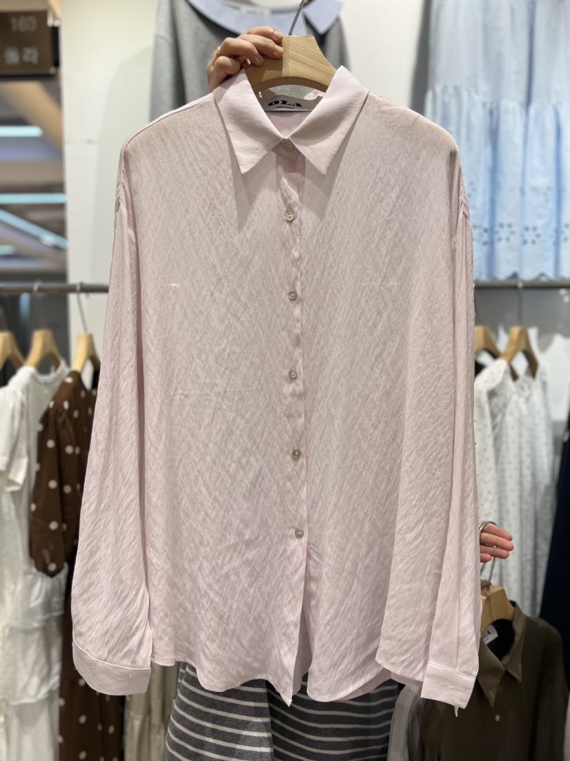 OLA韓國東大門直郵女裝新款熱賣推薦休閑職業26春夏襯衫蕾絲衫mellor/OLA襯衫/蕾絲衫圖色2