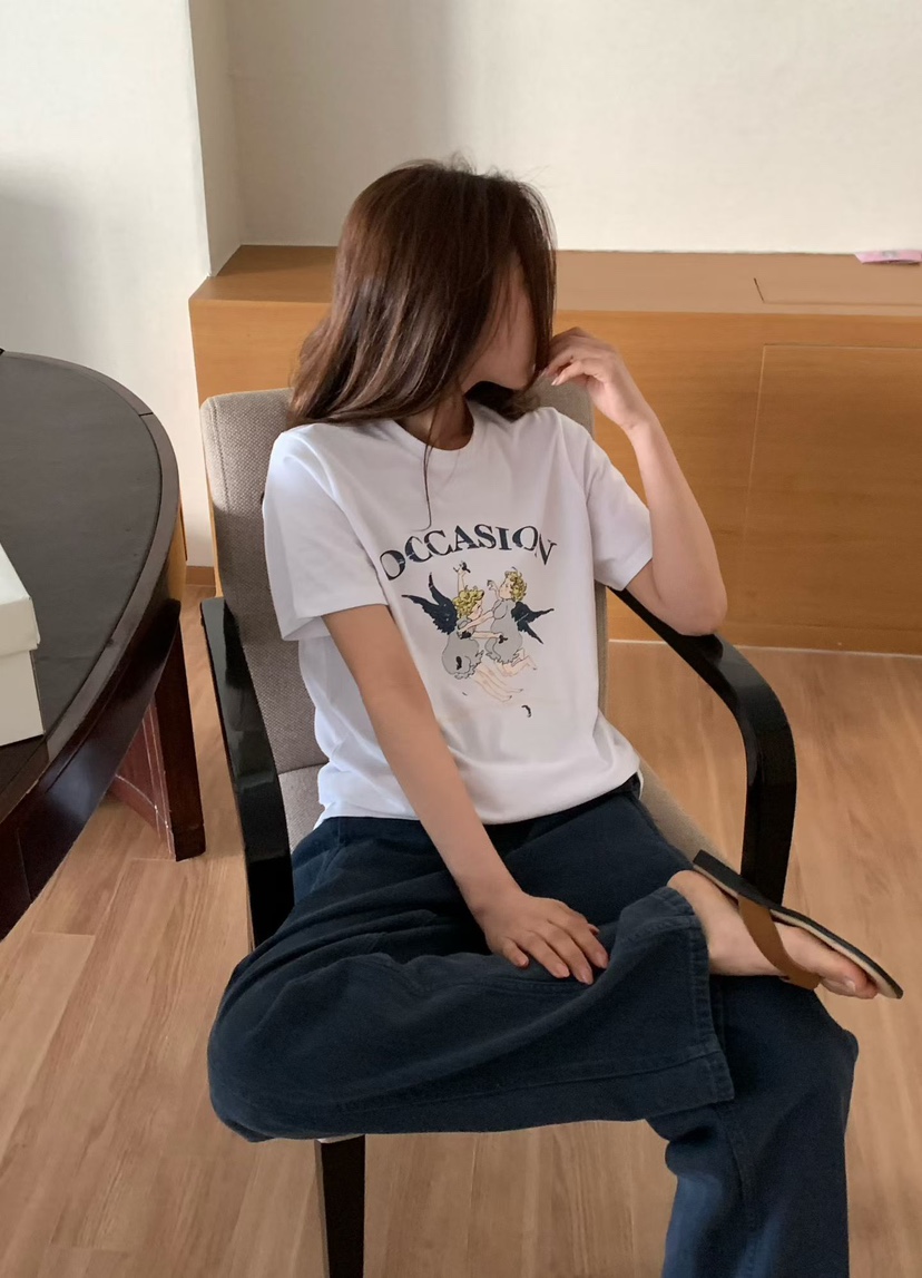 BINUS韓國代購女士新品休閑推薦職業時尚26春夏熱賣人氣T恤BINUST恤