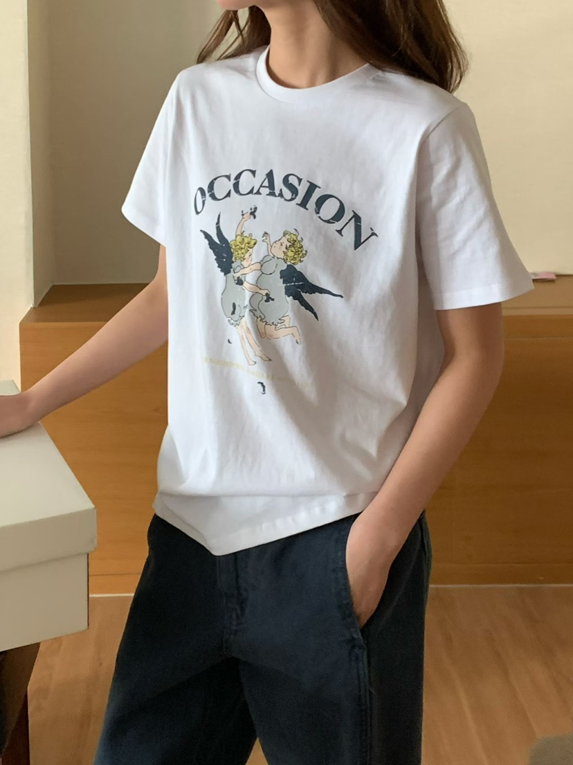 BINUS韓國代購女士新品休閑推薦職業時尚26春夏熱賣人氣T恤BINUST恤