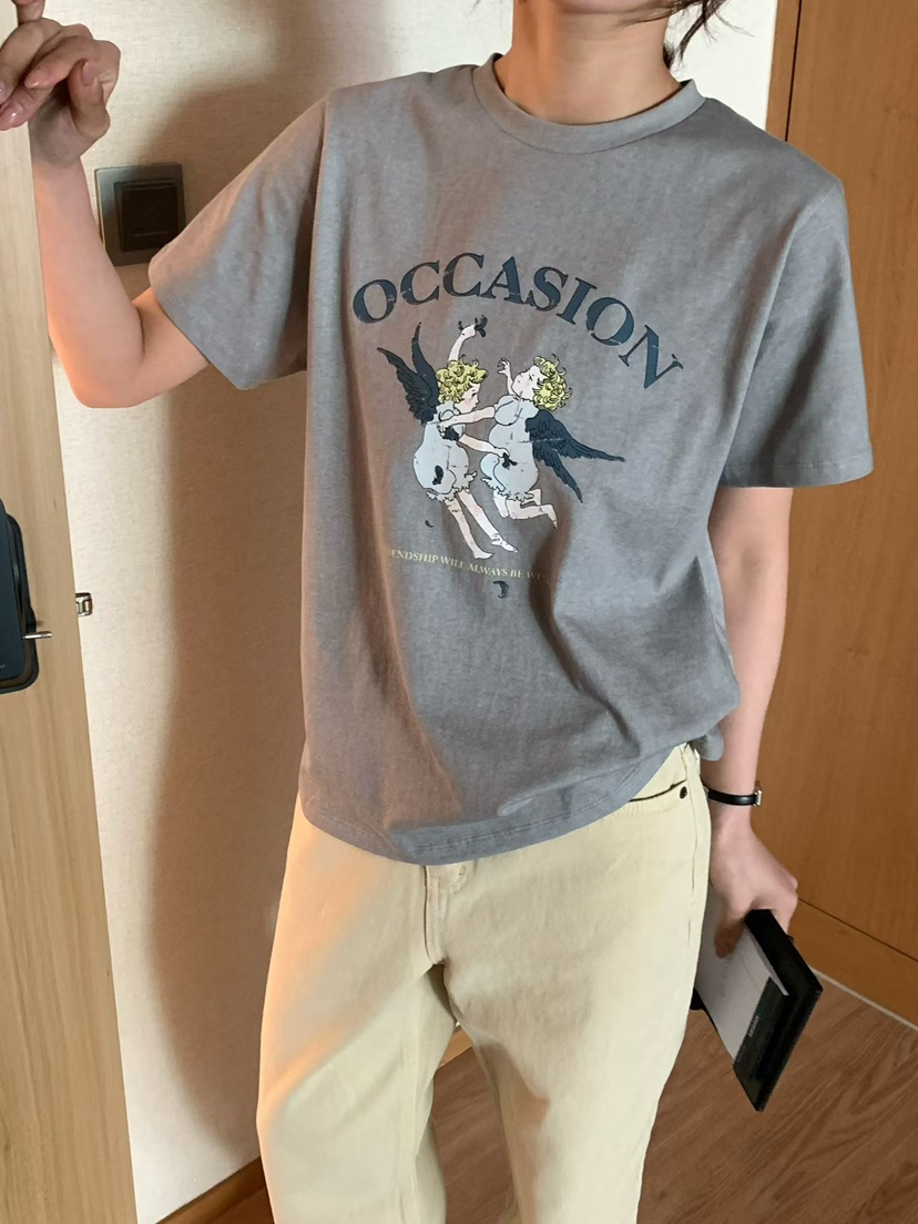 BINUS韓國代購女士新品休閑推薦職業時尚26春夏熱賣人氣T恤BINUST恤