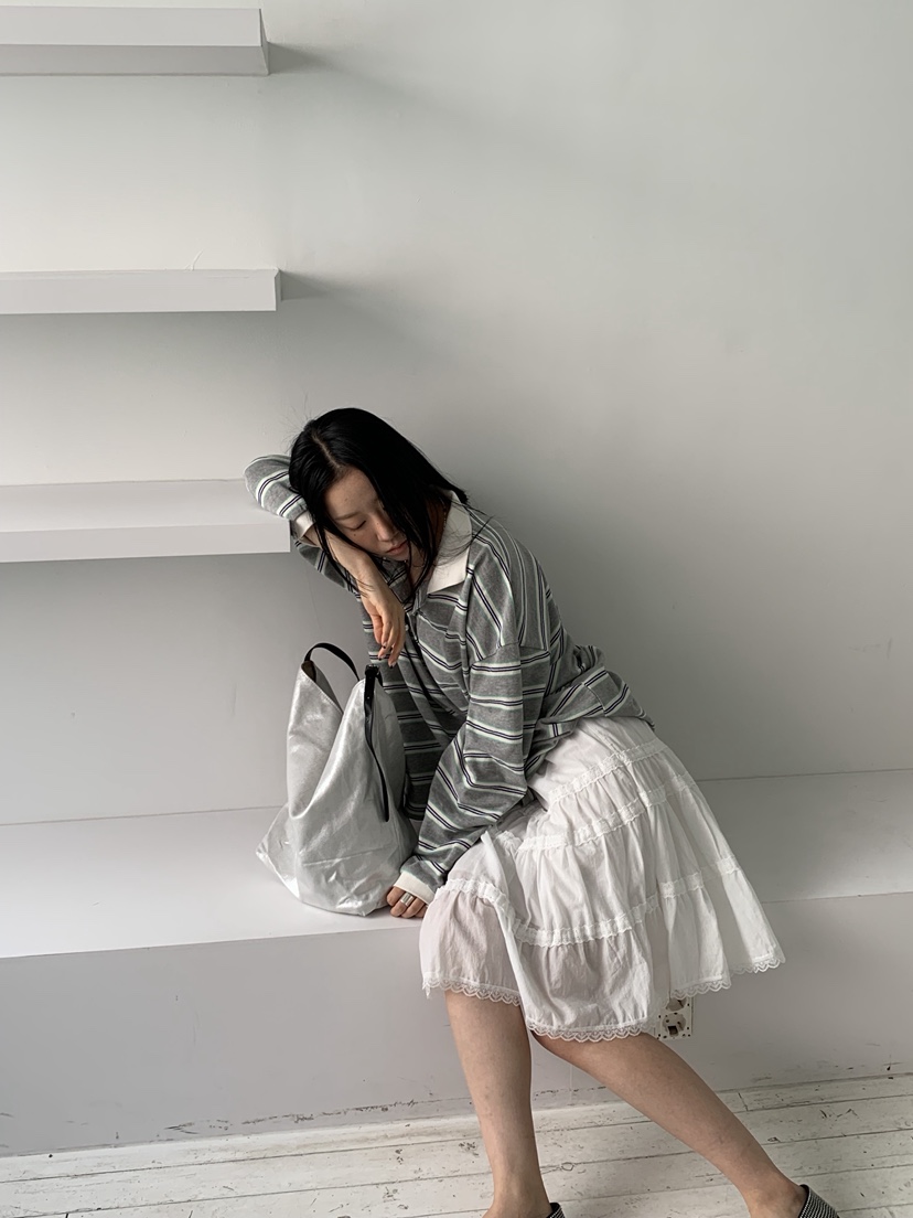 SUNDER MARKET韓國直郵女士新款休閑人氣職業26春夏長袖T恤SUNDER MARKET長袖T恤