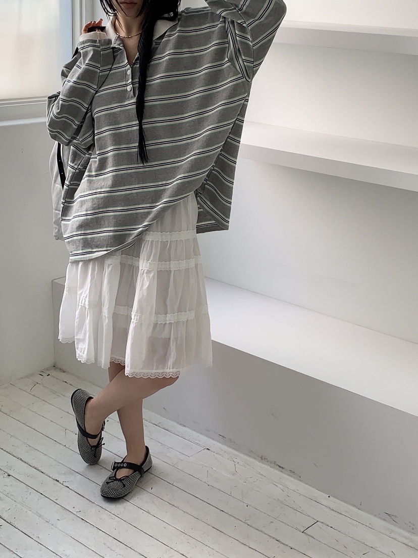 SUNDER MARKET韓國直郵女士新款休閑人氣職業26春夏長袖T恤SUNDER MARKET長袖T恤