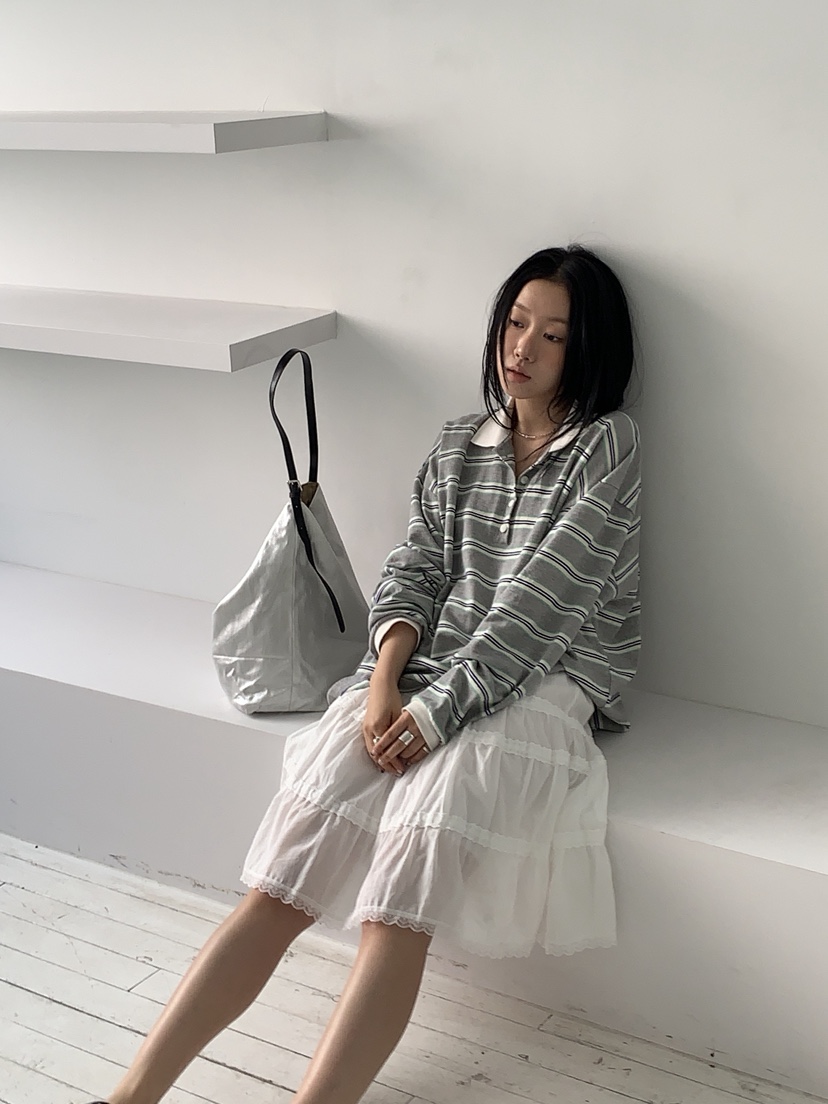 SUNDER MARKET韓國直郵女士新款休閑人氣職業26春夏長袖T恤SUNDER MARKET長袖T恤