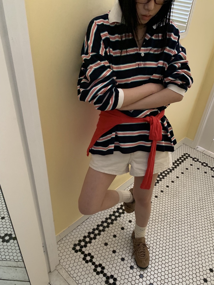 SUNDER MARKET韓國直郵女士新款休閑人氣職業26春夏長袖T恤SUNDER MARKET長袖T恤