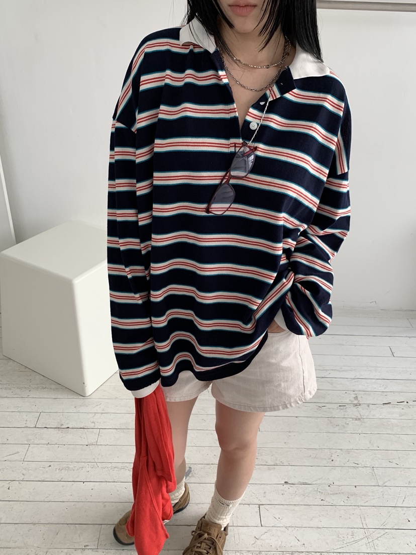 SUNDER MARKET韓國直郵女士新款休閑人氣職業26春夏長袖T恤SUNDER MARKET長袖T恤圖色2