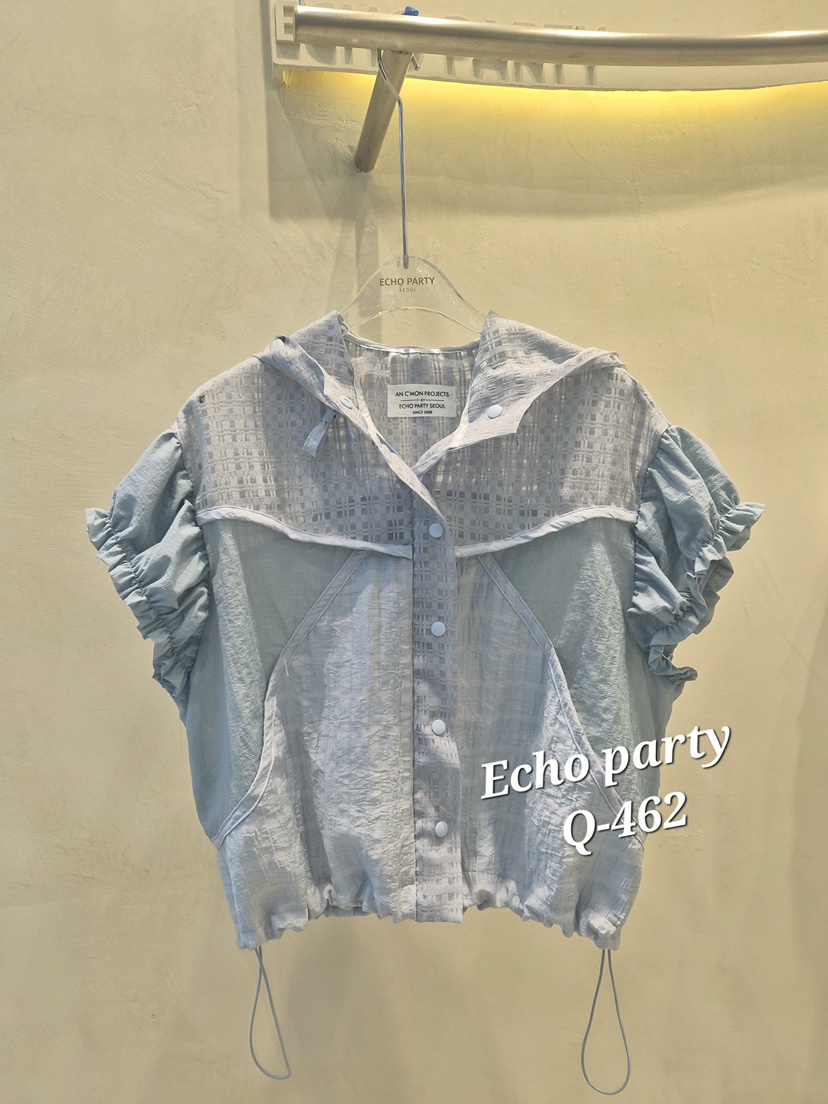 ECHOPARTY韓國直郵女裝新款職業26春夏推薦人氣夾克連帽衫ECHOPARTY夾克圖色1