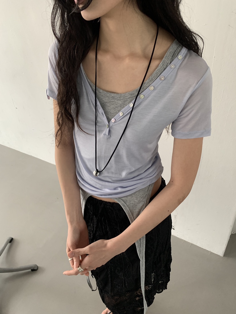 MURMUR韓國直郵女裝新品時尚26春夏推薦熱賣休閑人氣職業T恤MURMURT恤