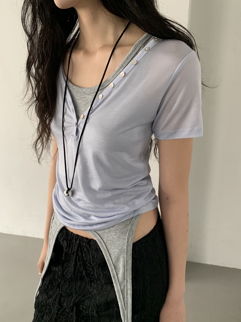 MURMUR韓國直郵女裝新品時尚26春夏推薦熱賣休閑人氣職業T恤MURMURT恤