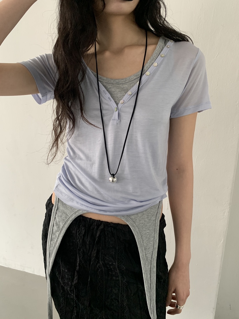 MURMUR韓國直郵女裝新品時尚26春夏推薦熱賣休閑人氣職業T恤MURMURT恤