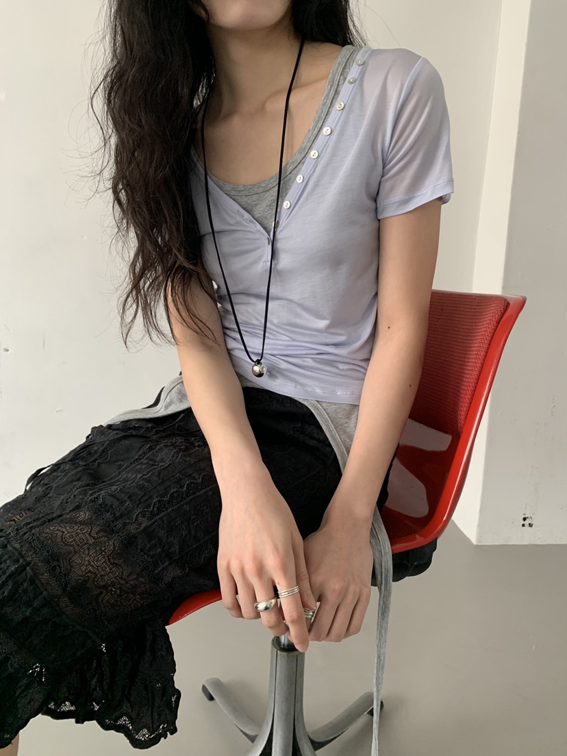 MURMUR韓國直郵女裝新品時尚26春夏推薦熱賣休閑人氣職業T恤MURMURT恤