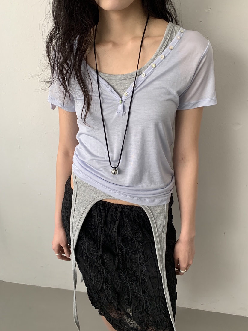 MURMUR韓國直郵女裝新品時尚26春夏推薦熱賣休閑人氣職業T恤MURMURT恤