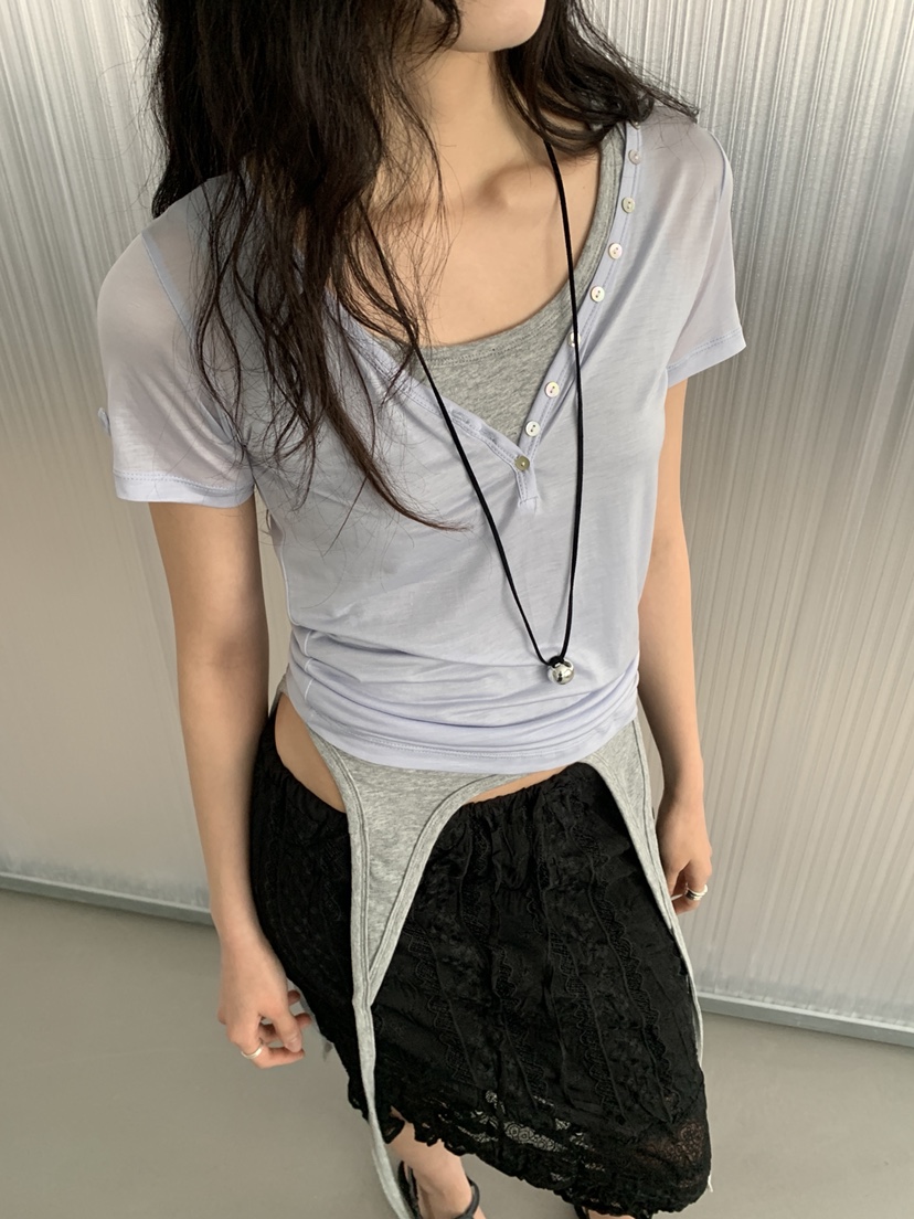 MURMUR韓國直郵女裝新品時尚26春夏推薦熱賣休閑人氣職業T恤MURMURT恤