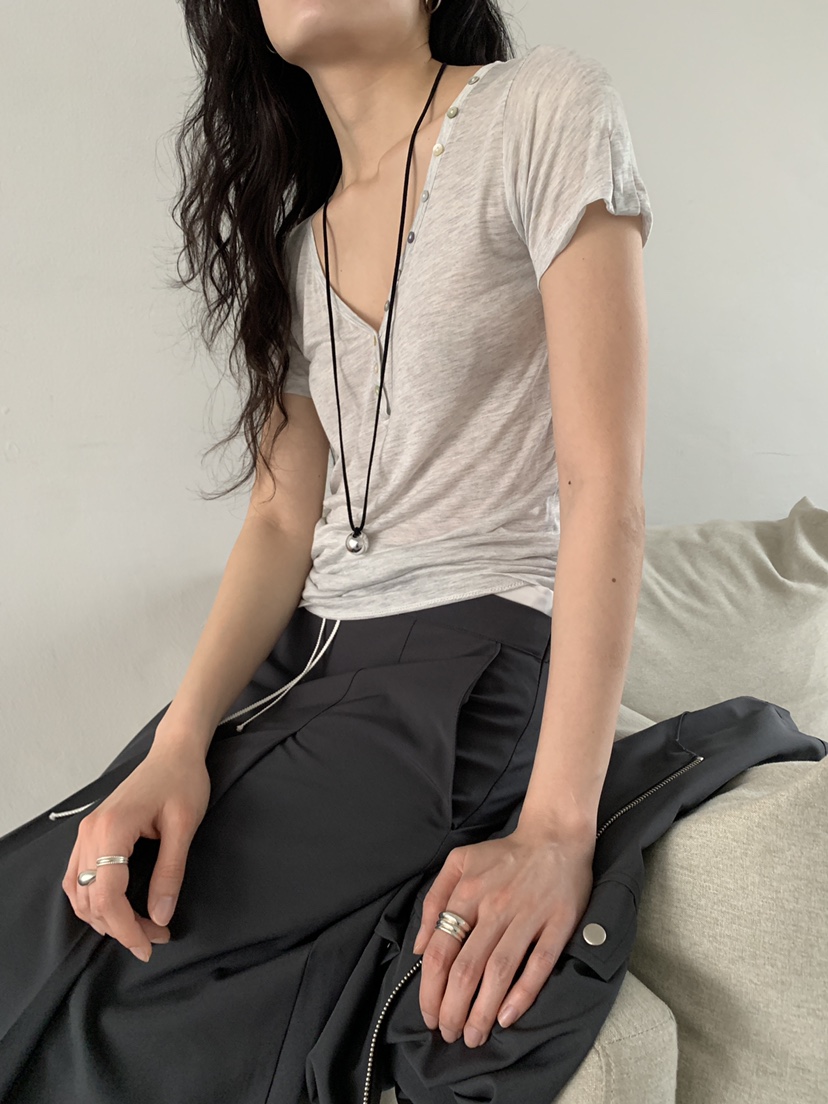 MURMUR韓國直郵女裝新品時尚26春夏推薦熱賣休閑人氣職業T恤MURMURT恤