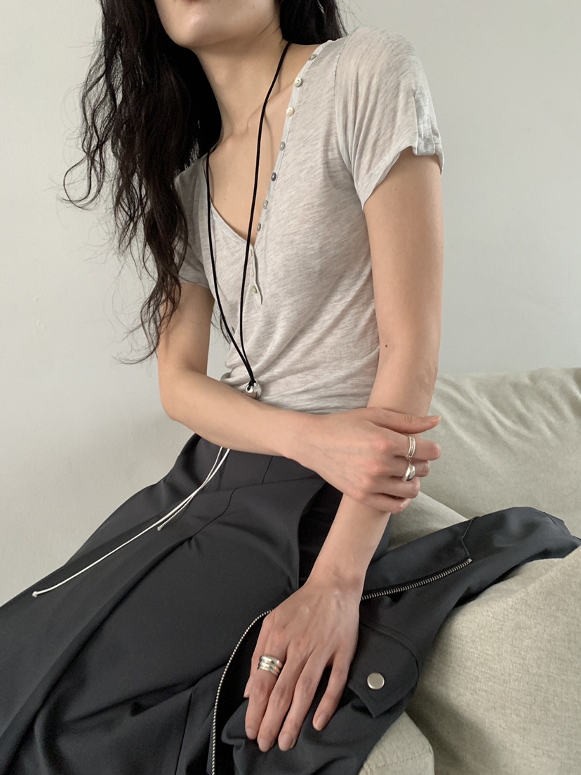 MURMUR韓國直郵女裝新品時尚26春夏推薦熱賣休閑人氣職業T恤MURMURT恤