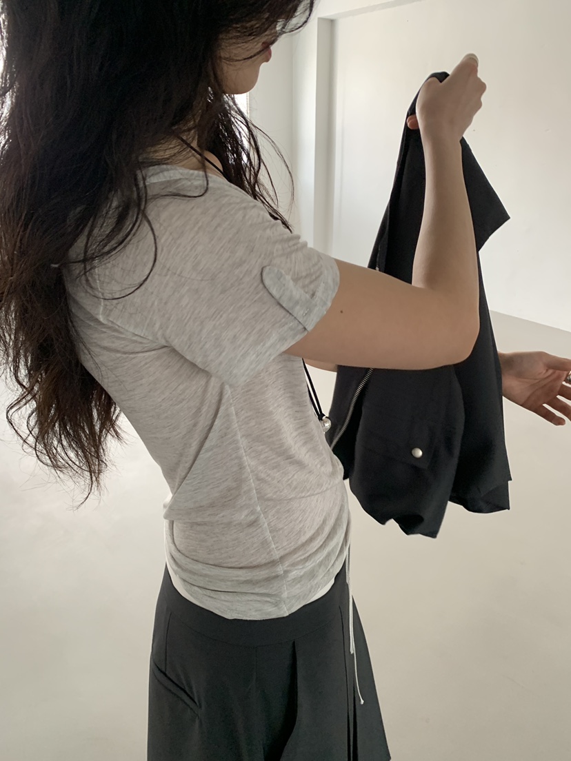 MURMUR韓國直郵女裝新品時尚26春夏推薦熱賣休閑人氣職業T恤MURMURT恤