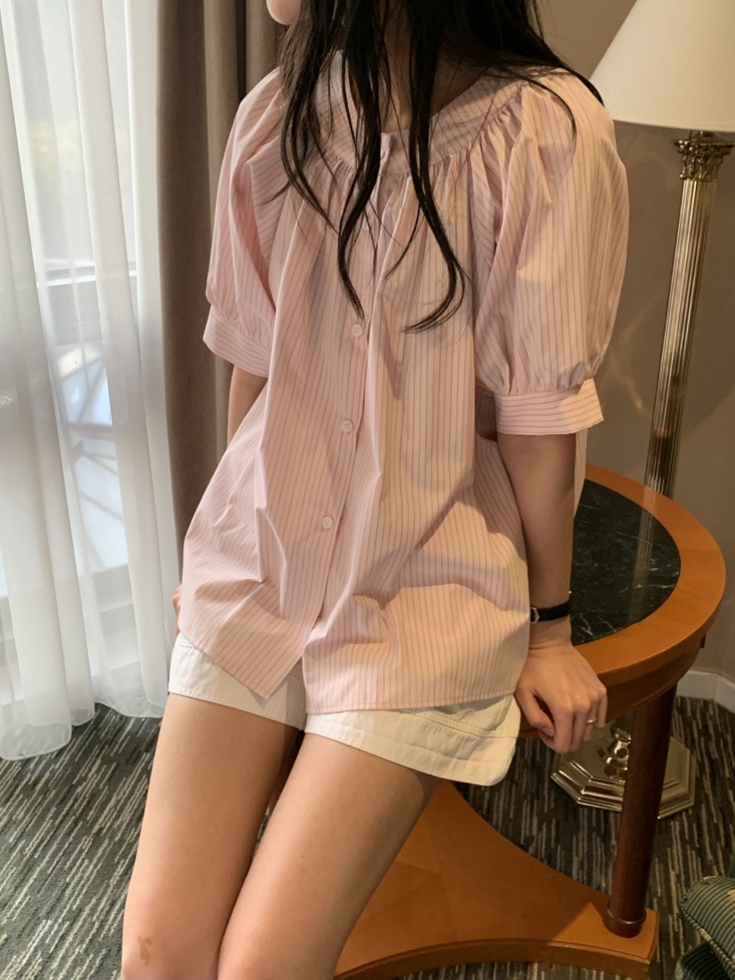 NOUVEAU韓國直郵實拍女裝新品熱賣職業休閑時尚襯衫蕾絲衫NOUVEAU襯衫/蕾絲衫