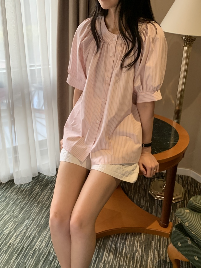 NOUVEAU韓國直郵實拍女裝新品熱賣職業休閑時尚襯衫蕾絲衫NOUVEAU襯衫/蕾絲衫