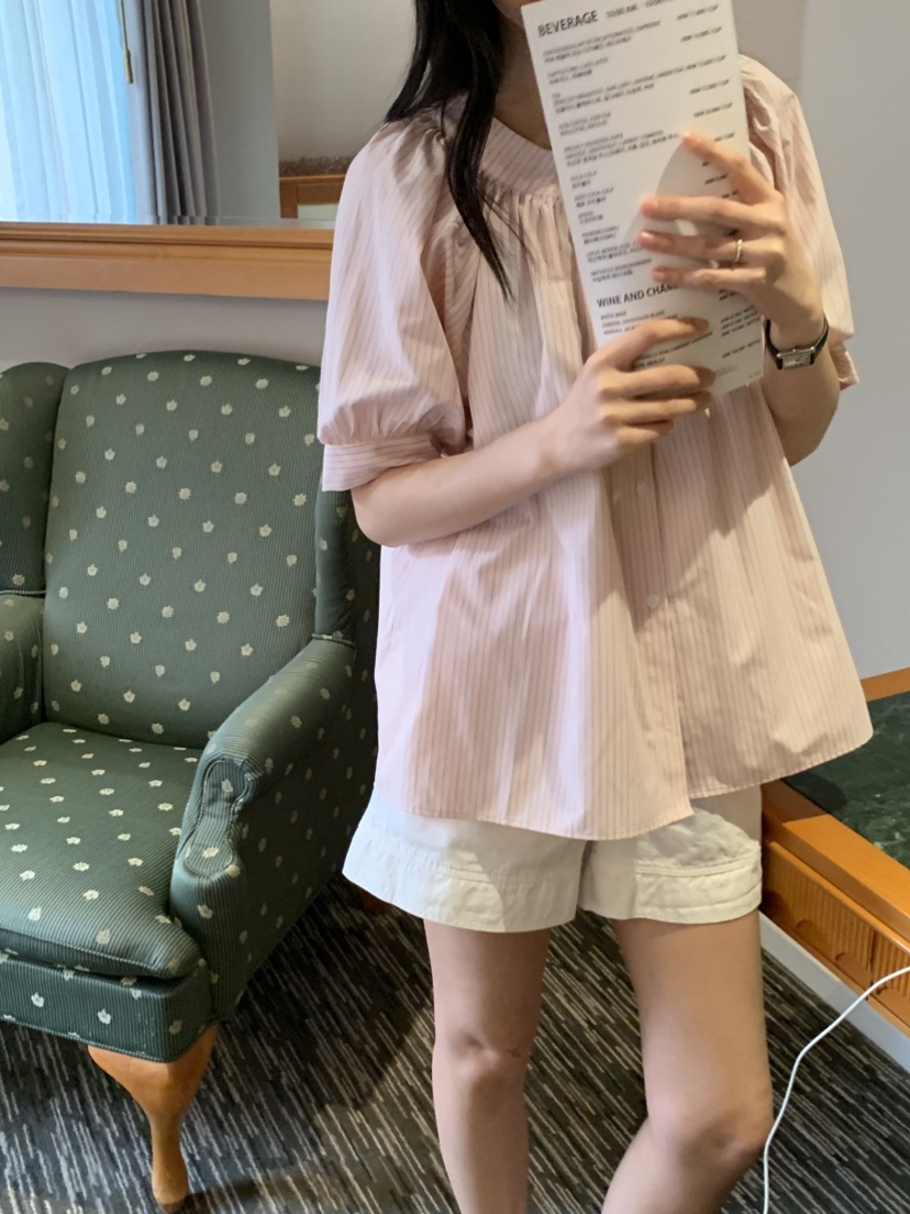 NOUVEAU韓國直郵實拍女裝新品熱賣職業休閑時尚襯衫蕾絲衫NOUVEAU襯衫/蕾絲衫