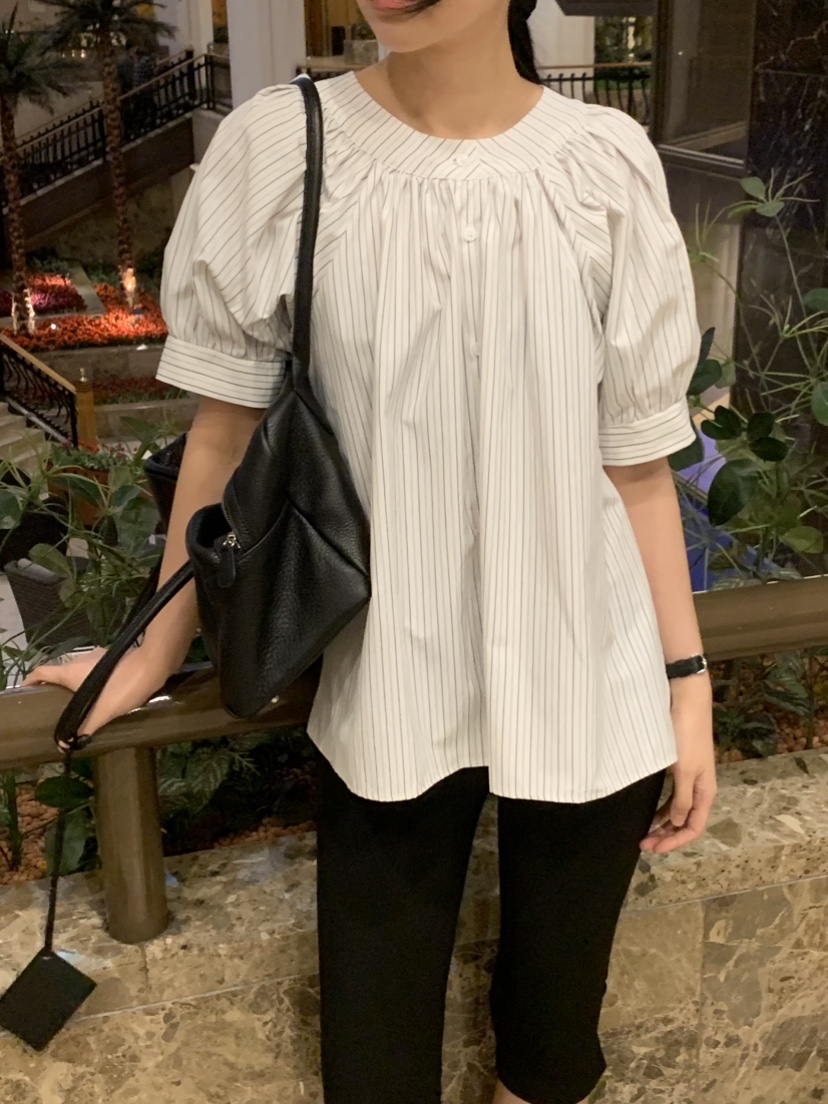 NOUVEAU韓國直郵實拍女裝新品熱賣職業休閑時尚襯衫蕾絲衫NOUVEAU襯衫/蕾絲衫