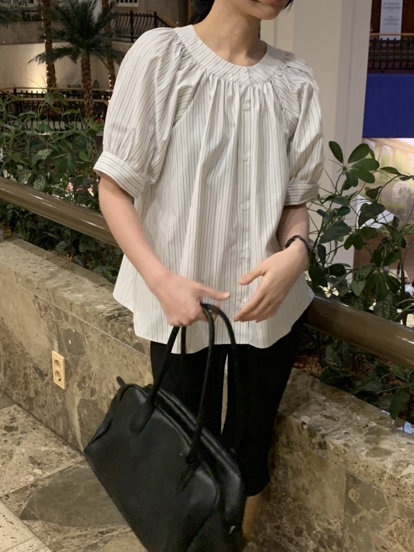 NOUVEAU韓國直郵實拍女裝新品熱賣職業休閑時尚襯衫蕾絲衫NOUVEAU襯衫/蕾絲衫