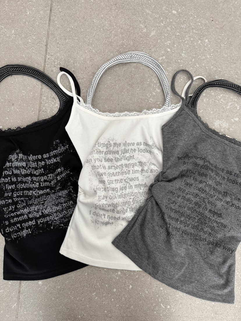 SYMBOL韓國東大門直郵女裝新品人氣休閑26春夏職業吊帶背心SYMBOL吊帶/背心