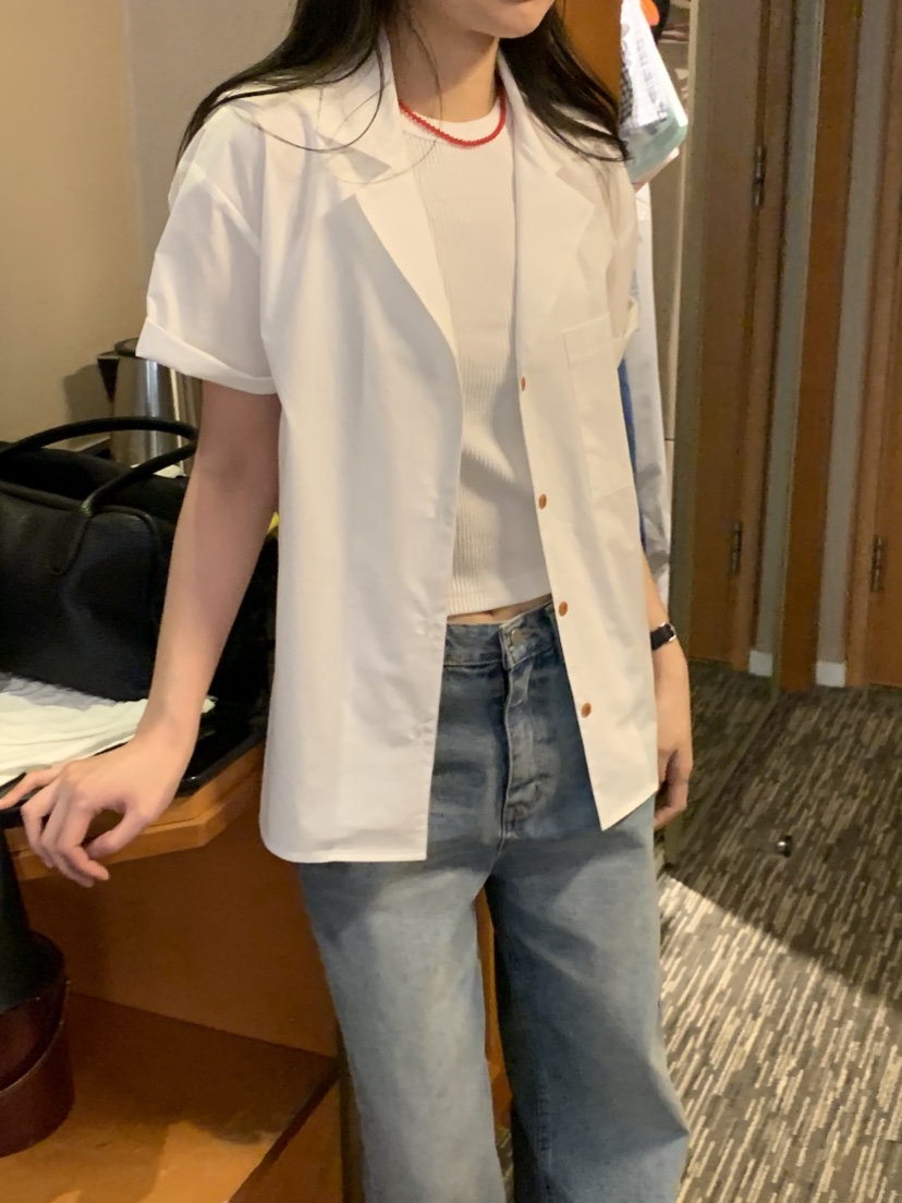 NOUVEAU韓國直郵實拍女裝新款人氣職業26春夏推薦襯衫蕾絲衫NOUVEAU襯衫/蕾絲衫