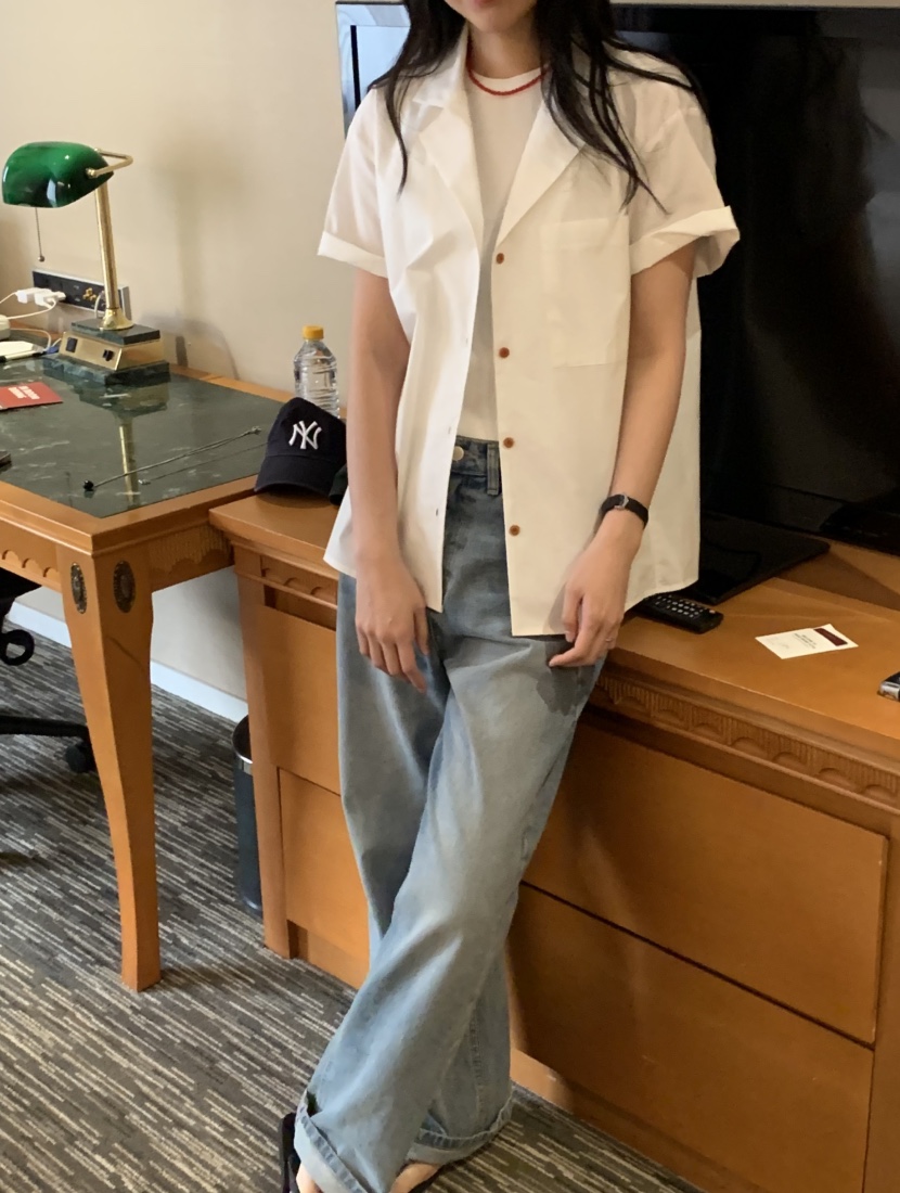 NOUVEAU韓國直郵實拍女裝新款人氣職業26春夏推薦襯衫蕾絲衫NOUVEAU襯衫/蕾絲衫