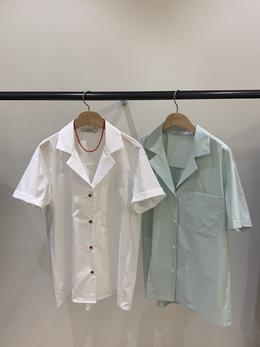 NOUVEAU韓國直郵實拍女裝新款人氣職業26春夏推薦襯衫蕾絲衫NOUVEAU襯衫/蕾絲衫