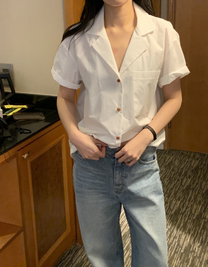 NOUVEAU韓國直郵實拍女裝新款人氣職業26春夏推薦襯衫蕾絲衫NOUVEAU襯衫/蕾絲衫圖色1