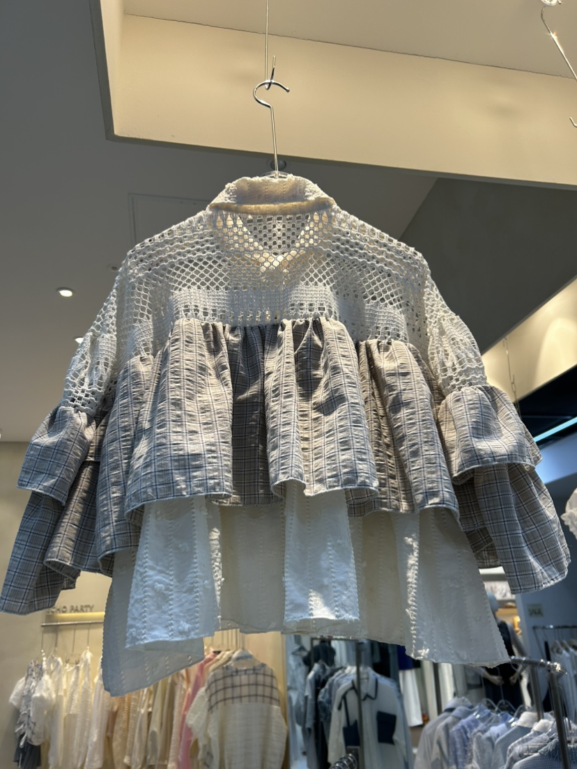 ECHOPARTY韓國東大門直郵女裝新款時尚推薦熱賣襯衫蕾絲衫ECHOPARTY襯衫/蕾絲衫