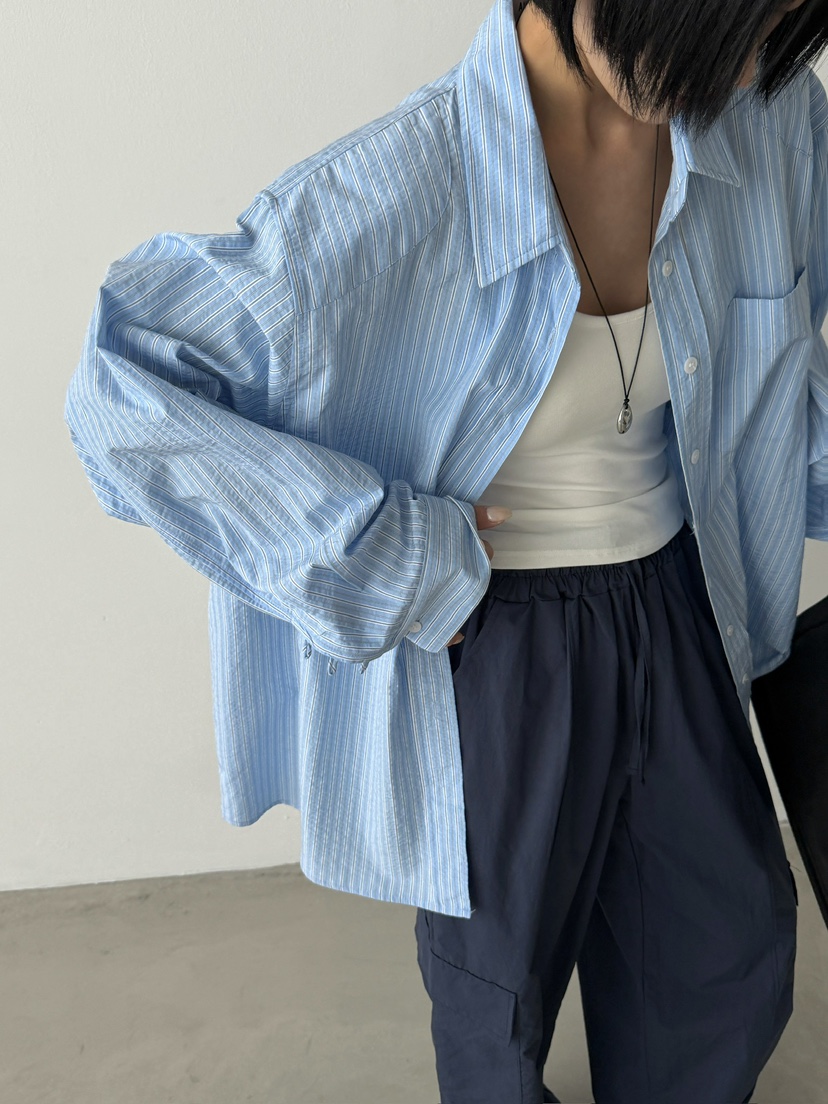 ANGLOG BEIGE韓國直郵女裝新品休閑時尚職業熱賣襯衫蕾絲衫ANGLOG BEIGE襯衫/蕾絲衫