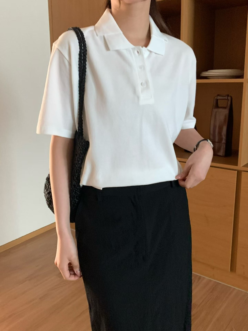 BINUS韓國東大門直郵女士新品26春夏時尚推薦熱賣職業T恤BINUST恤