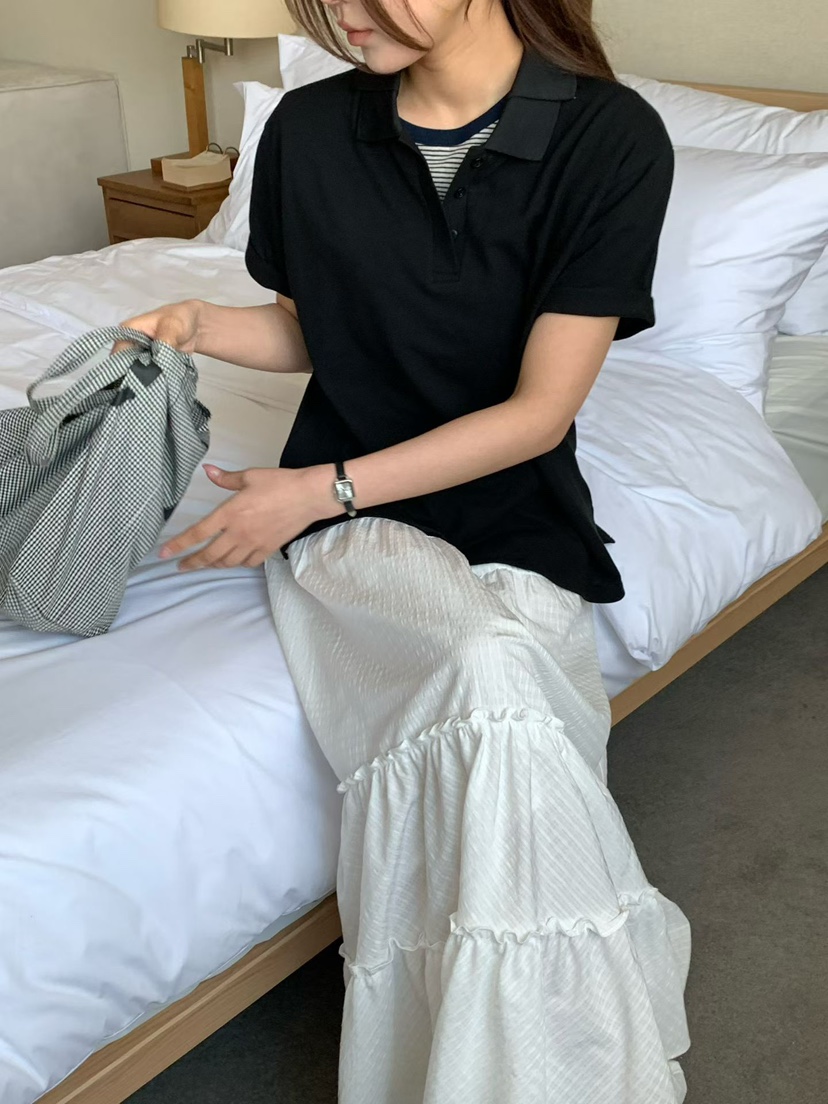 BINUS韓國東大門直郵女士新品26春夏時尚推薦熱賣職業T恤BINUST恤