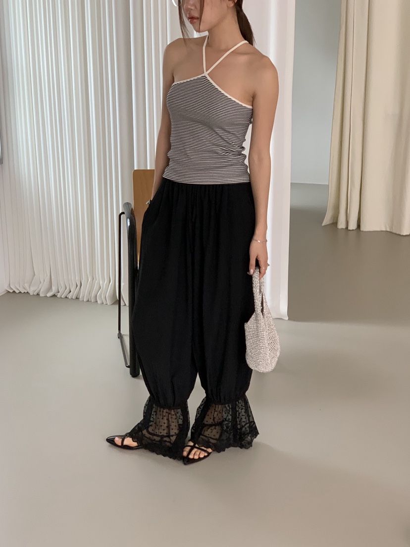 SUNDER MARKET韓國直郵實拍女士新品26春夏職業休閑褲褶皺SUNDER MARKET休閑褲