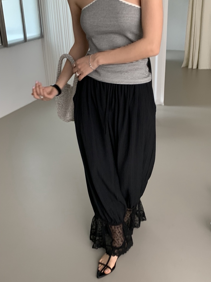 SUNDER MARKET韓國直郵實拍女士新品26春夏職業休閑褲褶皺SUNDER MARKET休閑褲