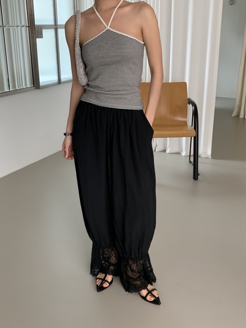 SUNDER MARKET韓國直郵實拍女士新品26春夏職業休閑褲褶皺SUNDER MARKET休閑褲