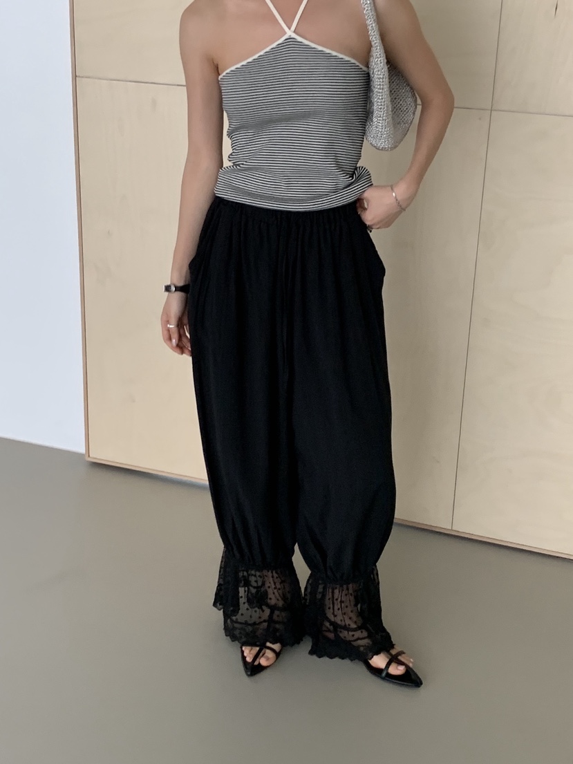 SUNDER MARKET韓國直郵實拍女士新品26春夏職業休閑褲褶皺SUNDER MARKET休閑褲