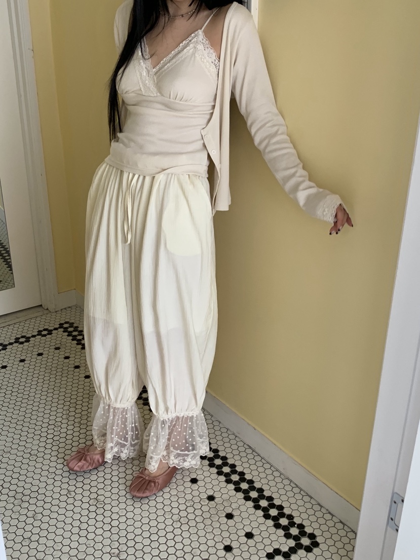 SUNDER MARKET韓國直郵實拍女士新品26春夏職業休閑褲褶皺SUNDER MARKET休閑褲