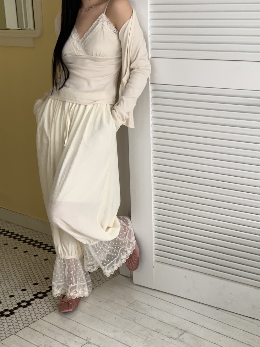 SUNDER MARKET韓國直郵實拍女士新品26春夏職業休閑褲褶皺SUNDER MARKET休閑褲